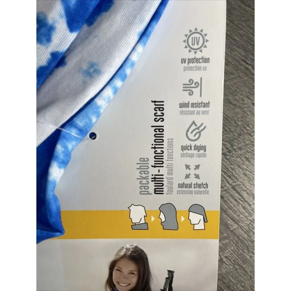 Snug Scarf Outdoor Multi-functional Hiking Packable UV Protection Lot‎ of 2 NEW